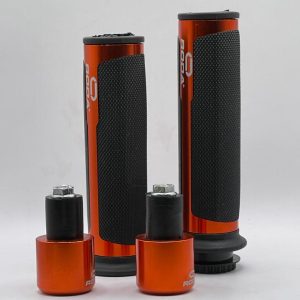 PUÑOS NEGROS CON CONTRAPESO NARANJA